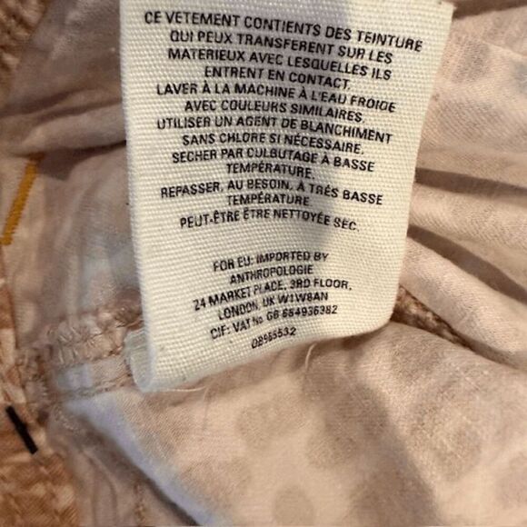 Anthropologie Wanderer Utility Pants Belted Leopard Print Stretch Size 29 - Picture 11 of 16